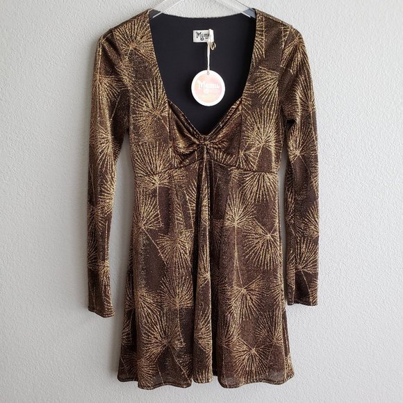 SMYM Dominique Mini Dress Goldie Frond X - Picture 2 of 8